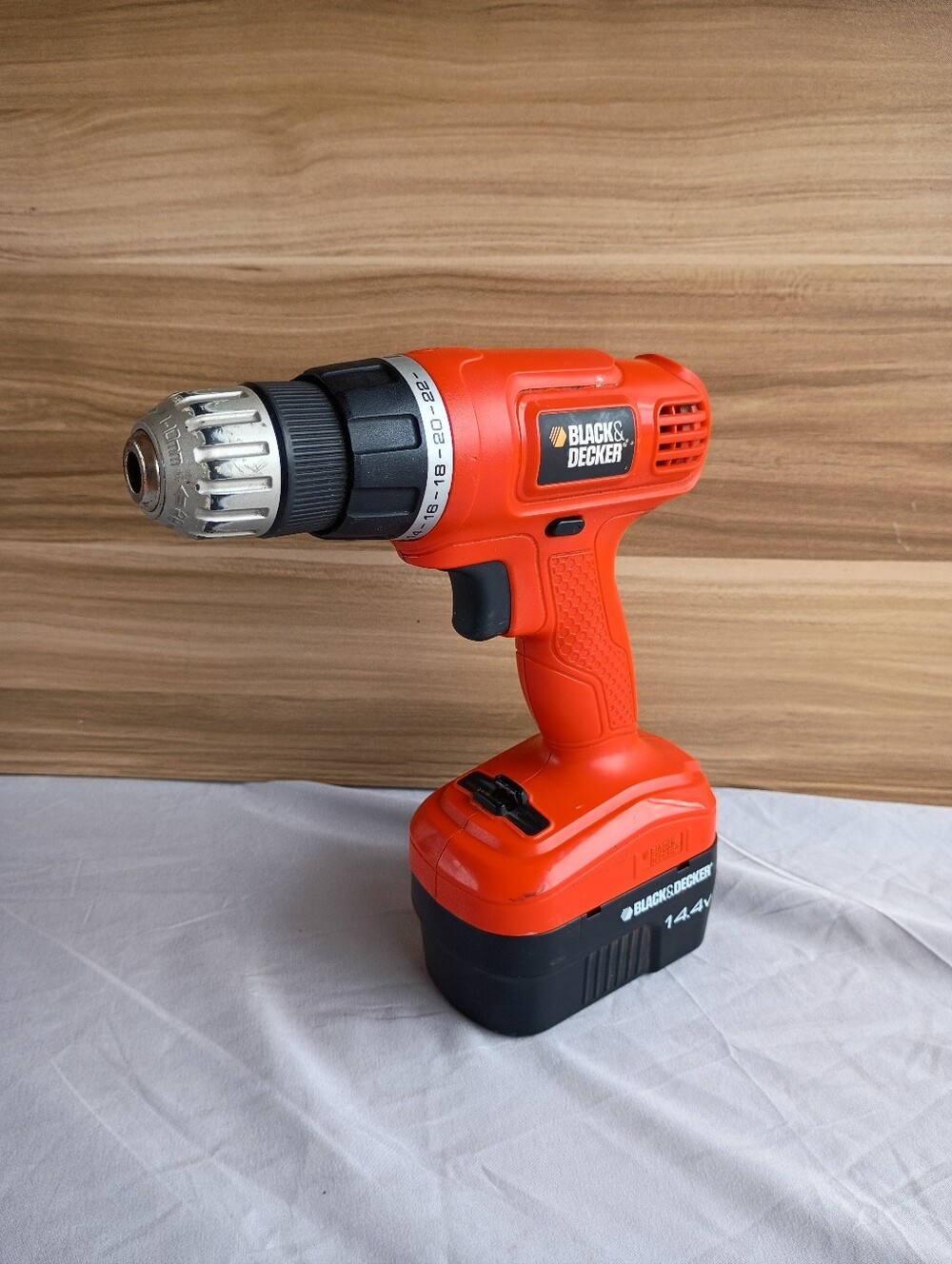 Black & Decker 14.4V Cordless Drill Driver — Orange